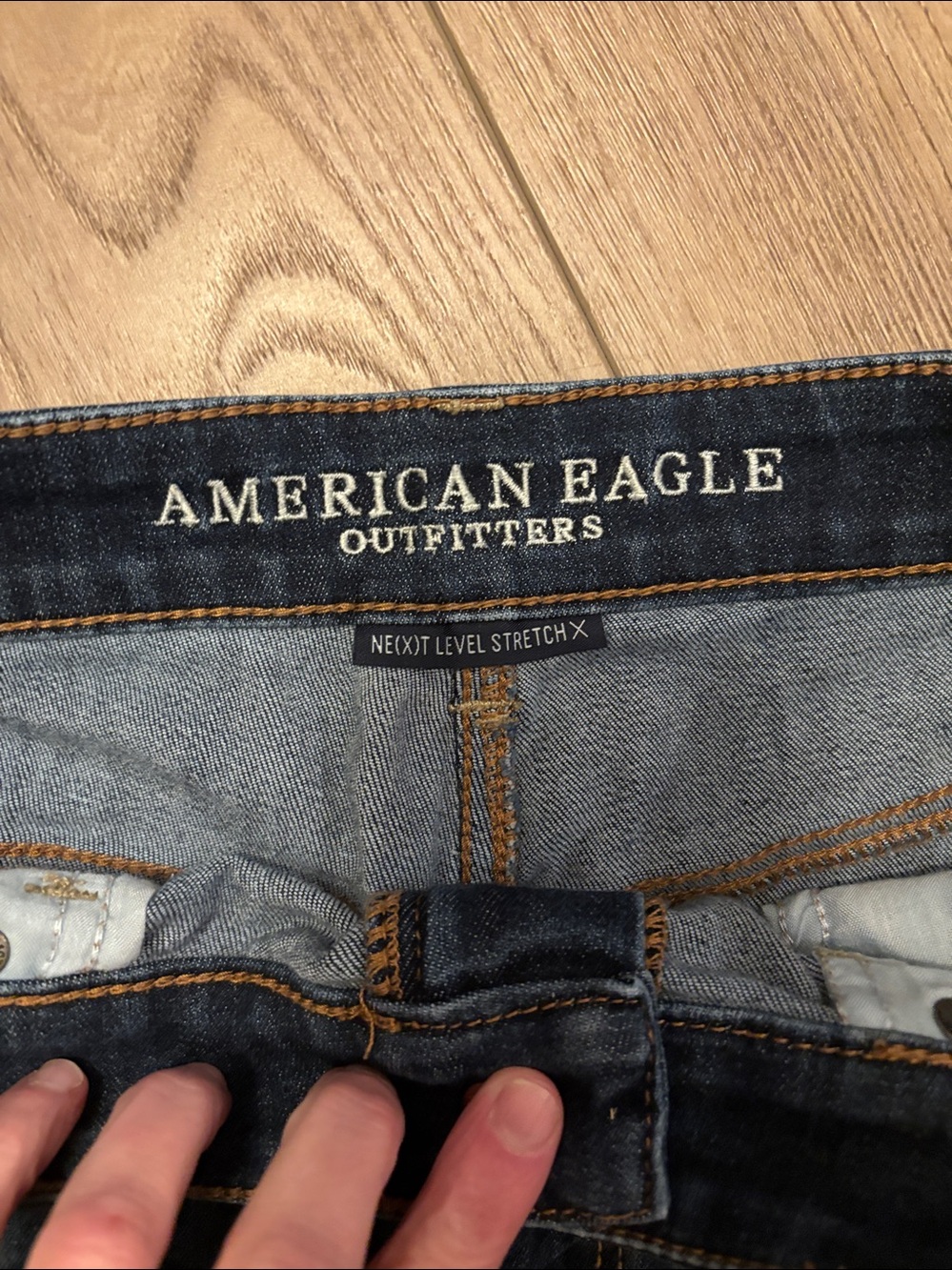American Eagle Next Level Stretch Midi Shorts size 12 - Picture 3 of 6